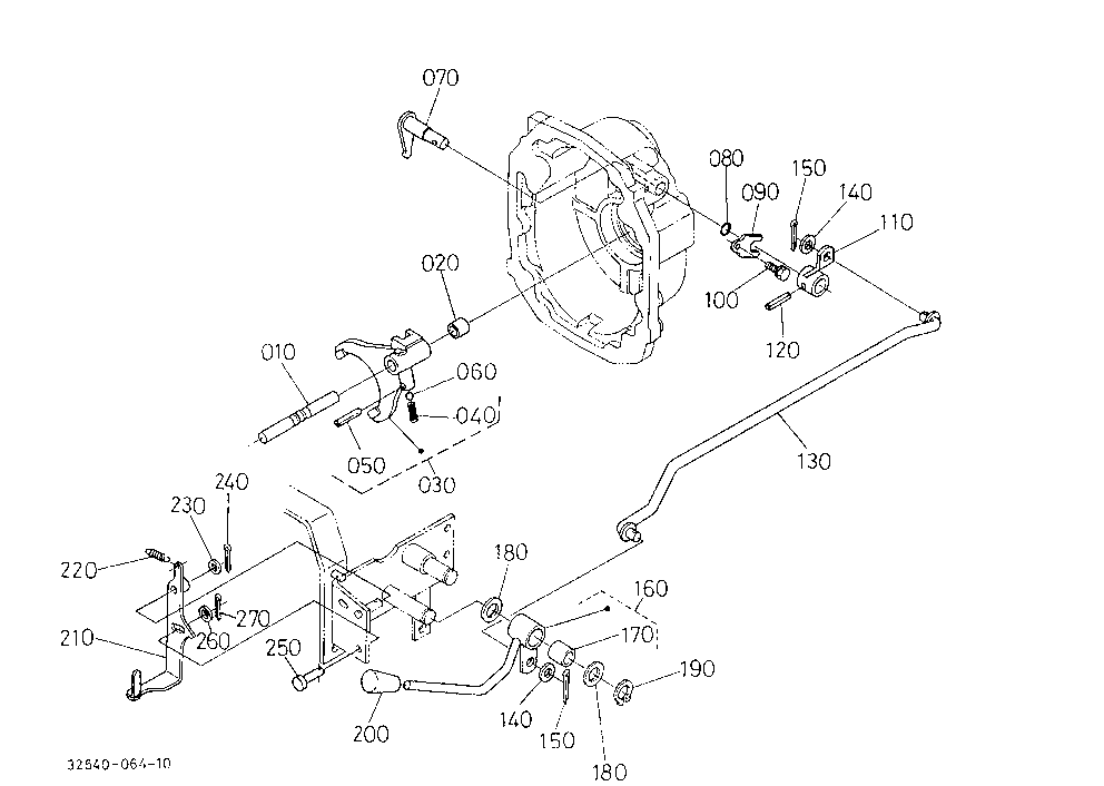 Pto Gear Shift Lever