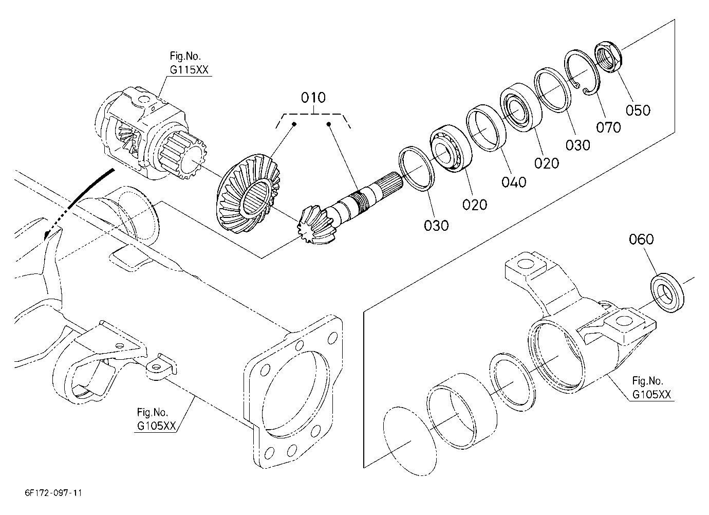Bevel Gear Shaft (Front)