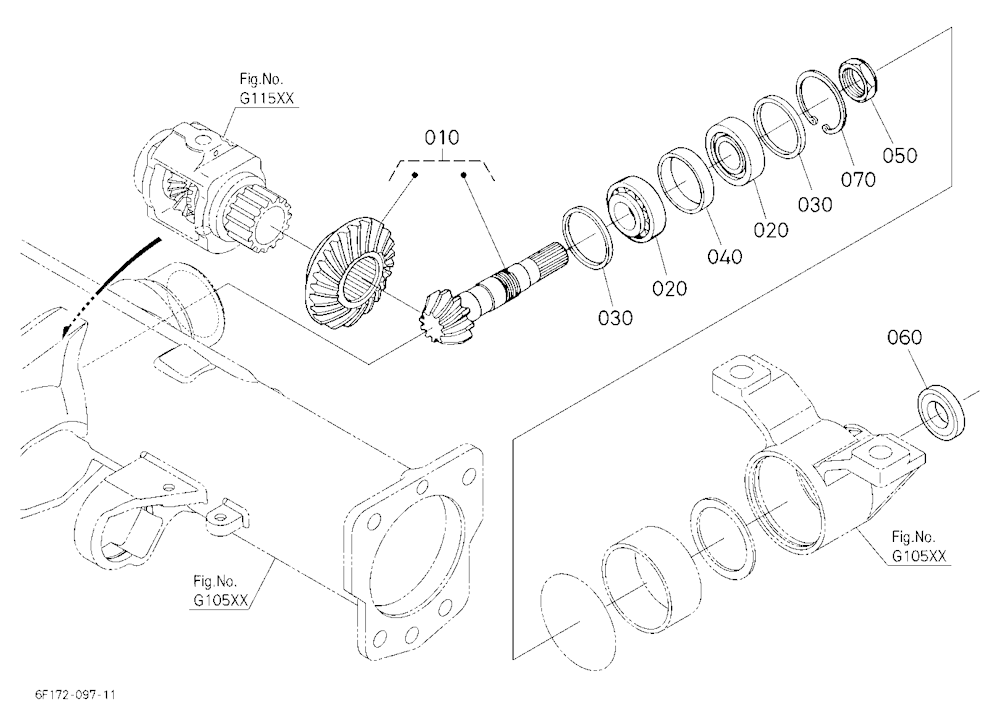 Bevel Gear Shaft (Front)