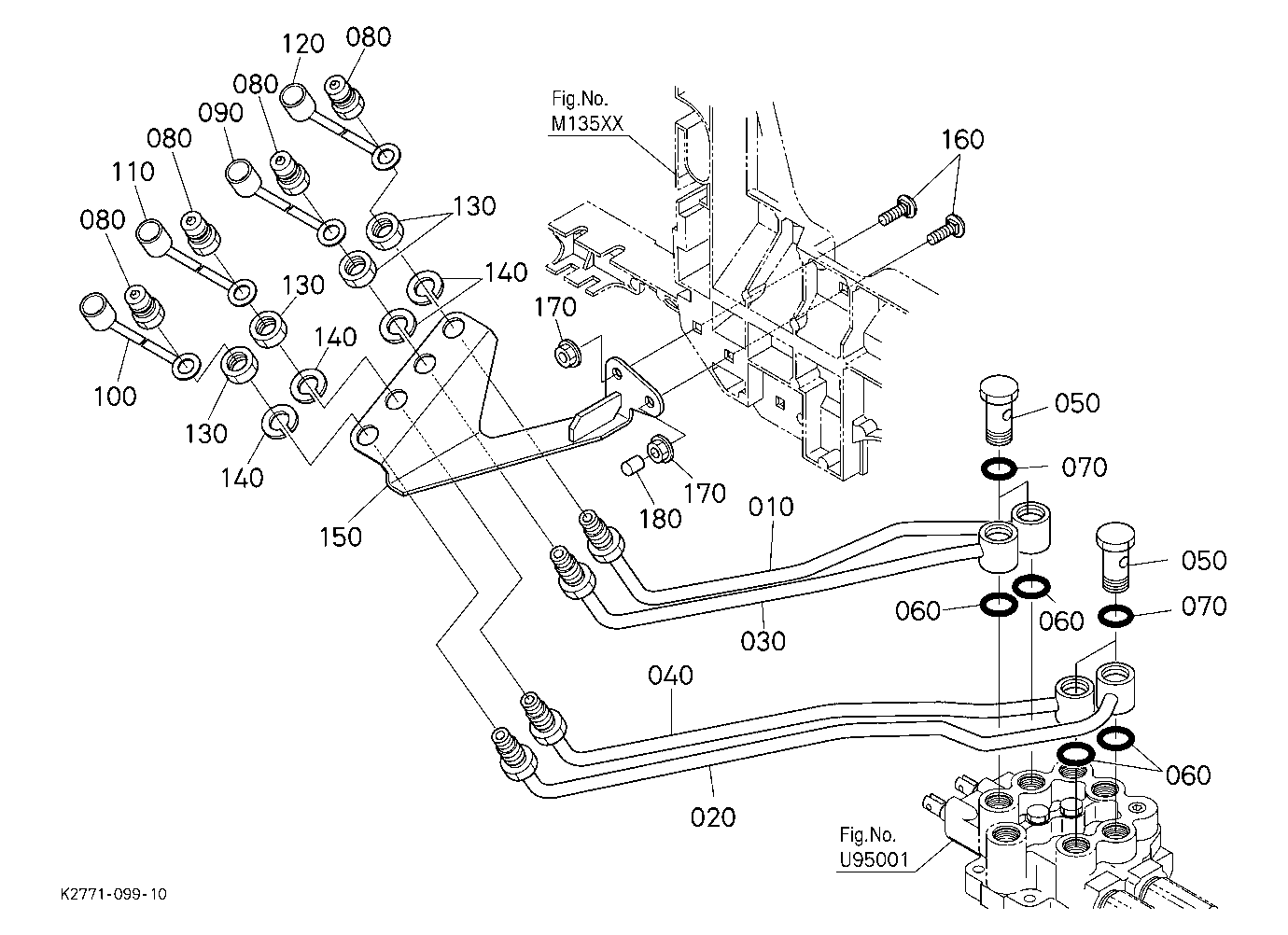 Front Control Valve Kit (Oil Line) 1 [Option]