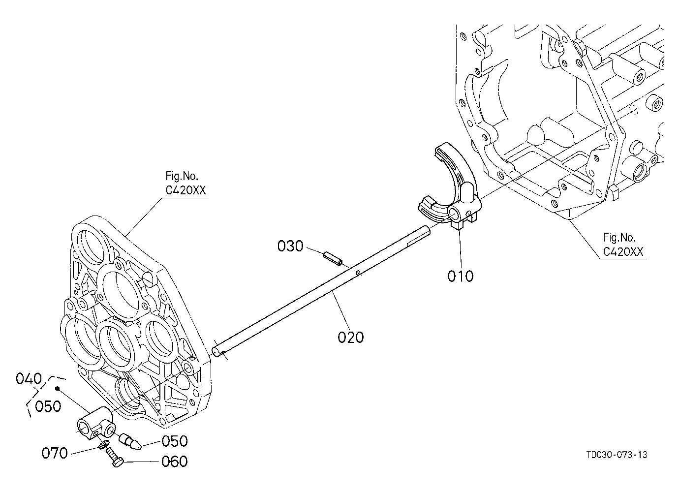 Range Gear Shift Fork