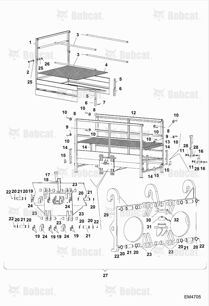 Expandable Front Man Platform (BUD6229) (Mounting Frame)