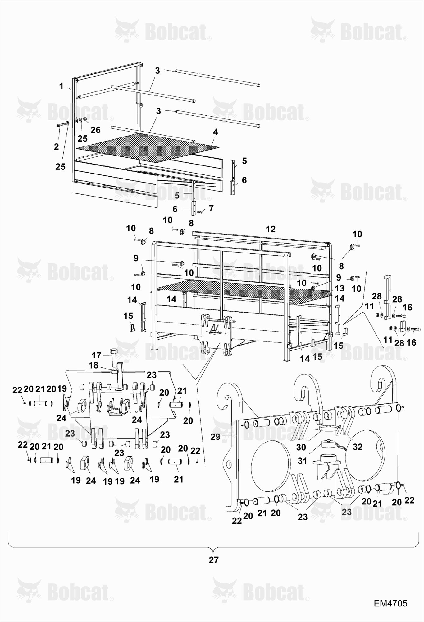 Expandable Front Man Platform (BUD6229) (Mounting Frame)