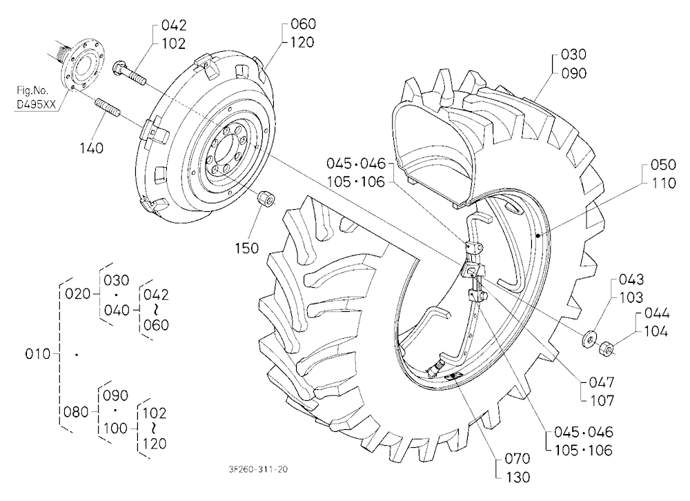 Rear Wheel (18.4-38)
