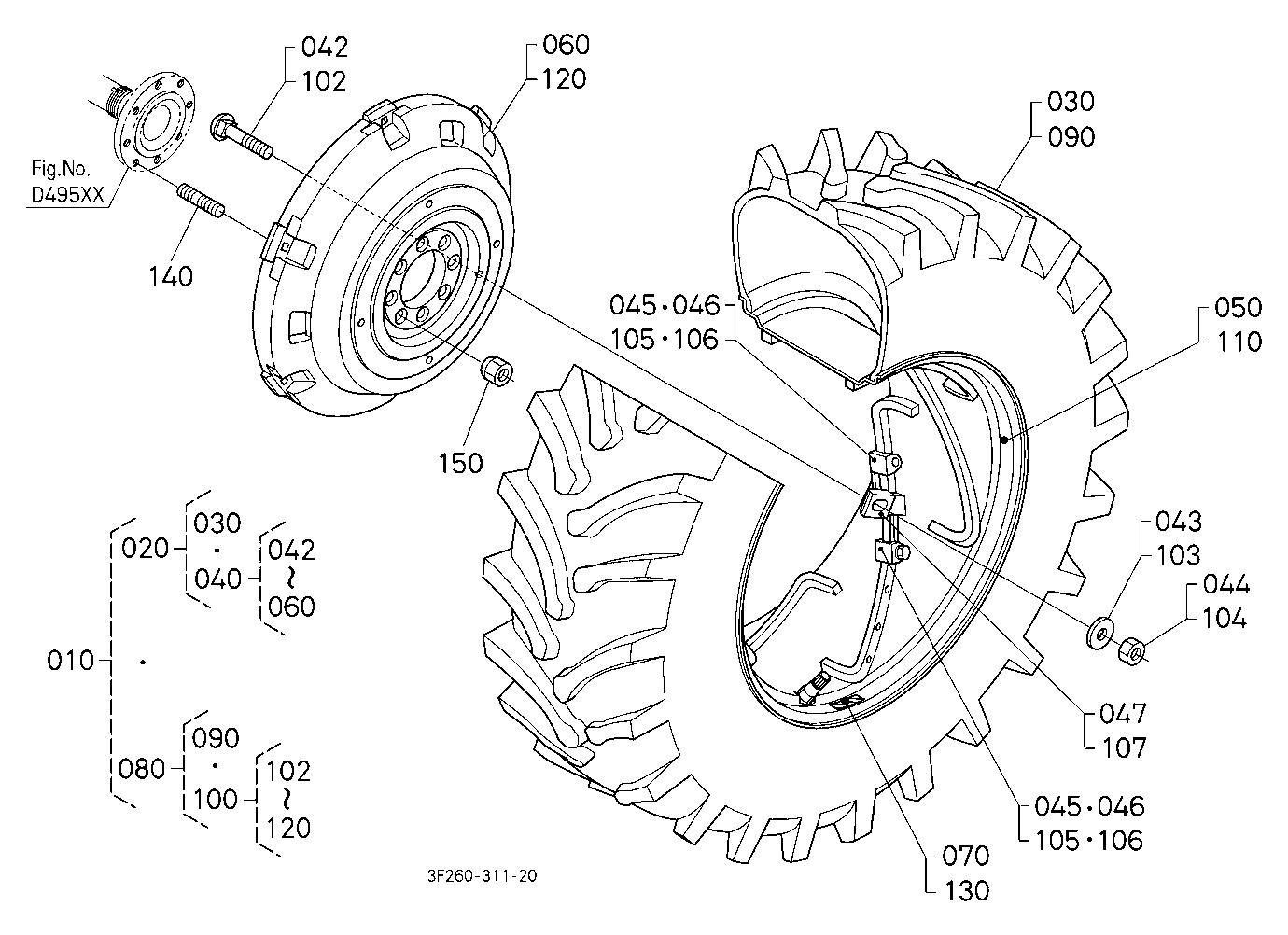 Rear Wheel (18.4-38)