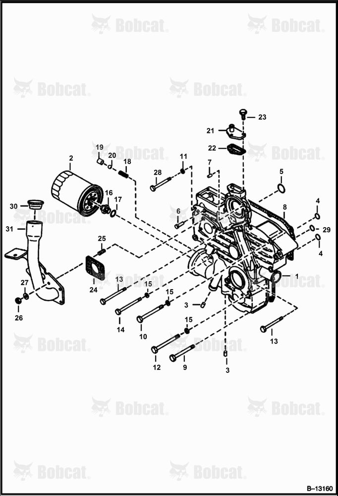 Gearcase (Kubota - V2203)