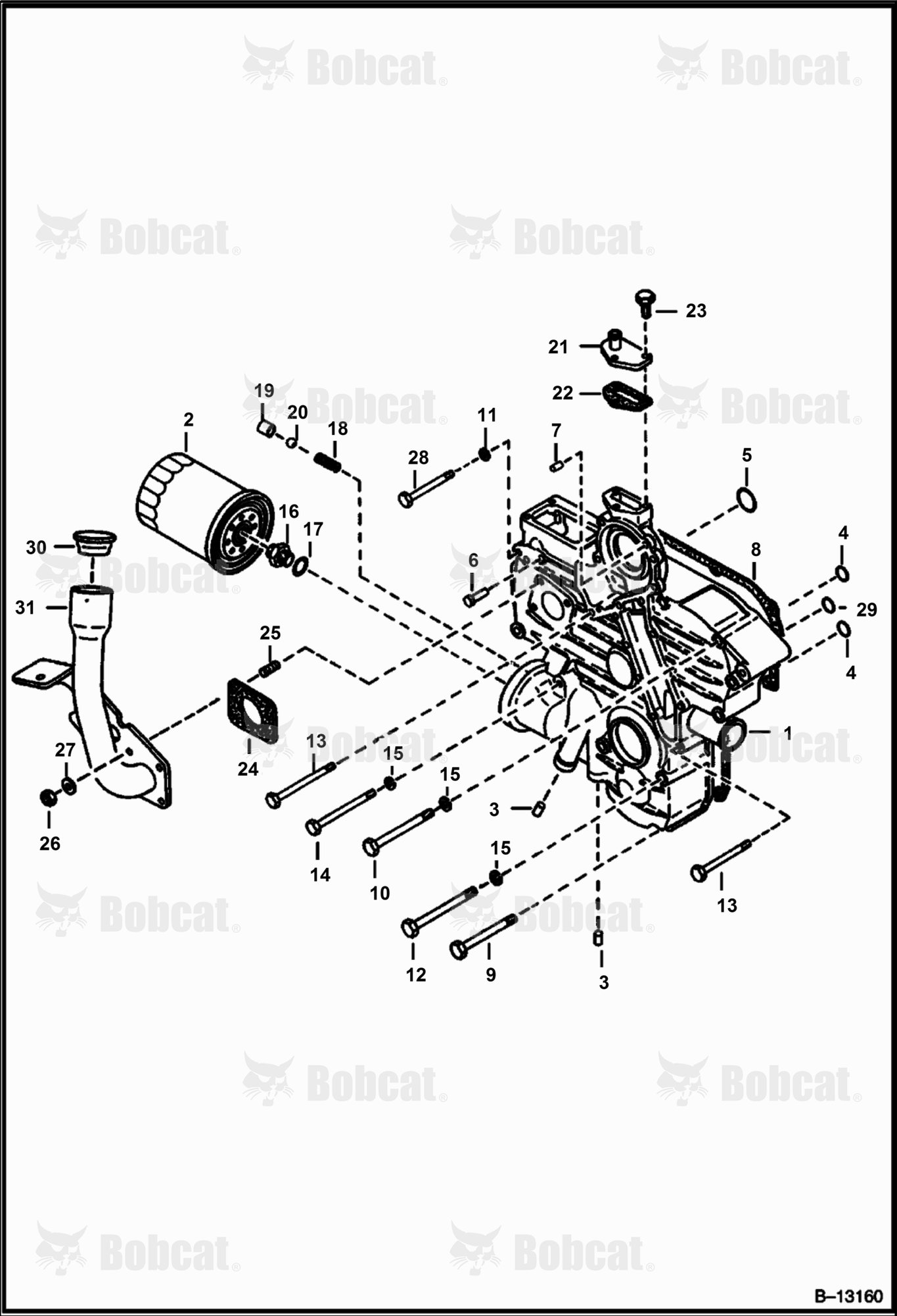 Gearcase (Kubota - V2203)