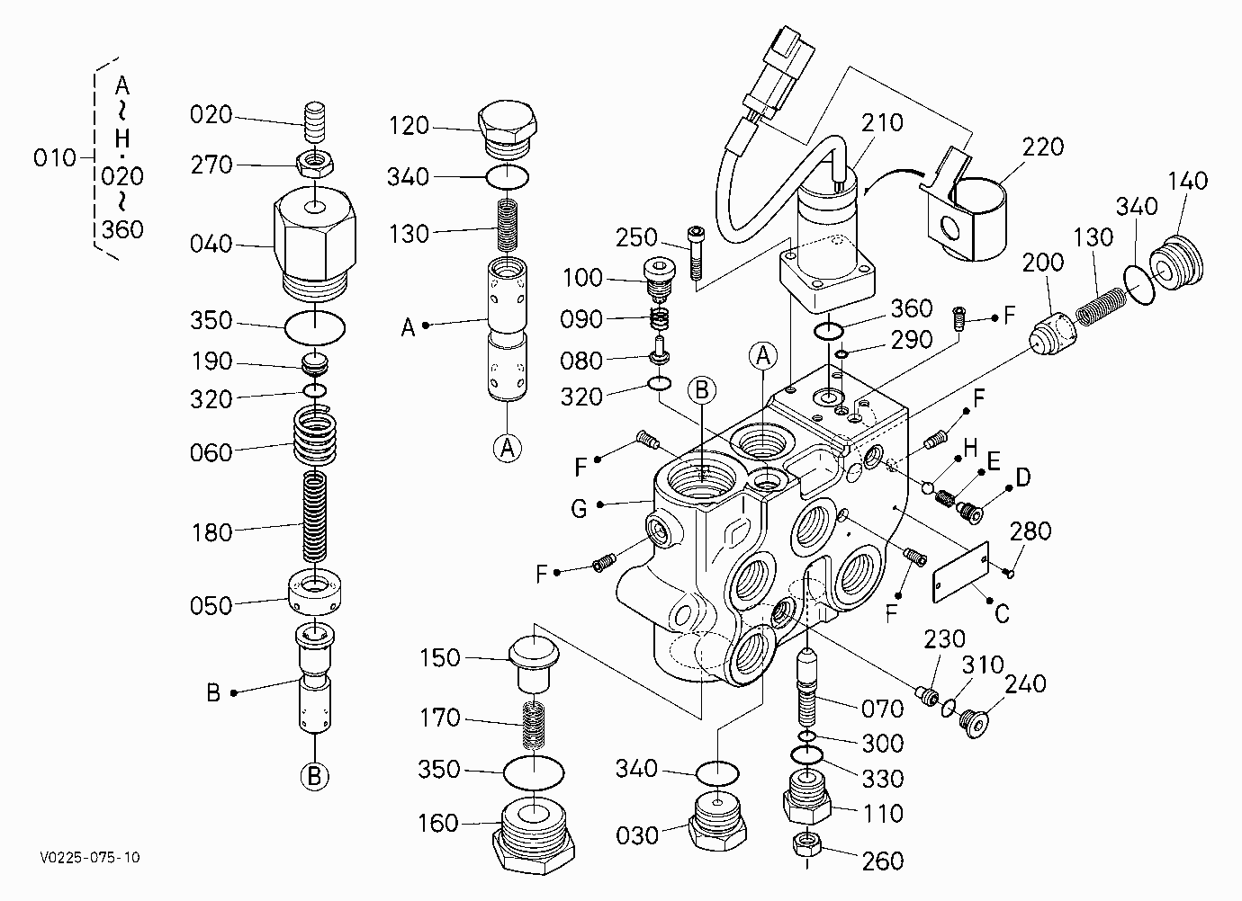 POSITIONING VALVE [COMPONENT PARTS]