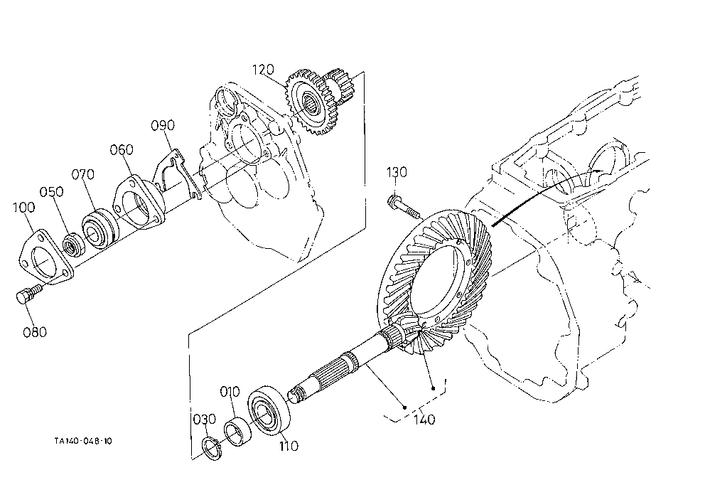 Spiral Bevel Pinion [Except Hst Type] [W/O Creep]