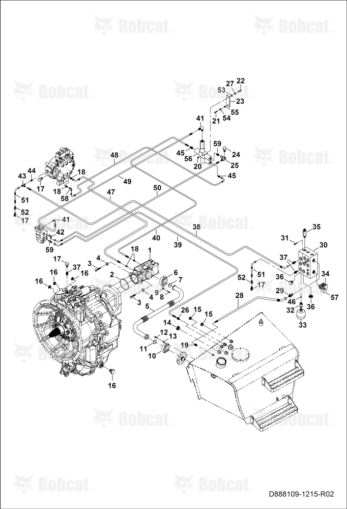 Intake and Priority Valve Circuit B45311001 - B45311061