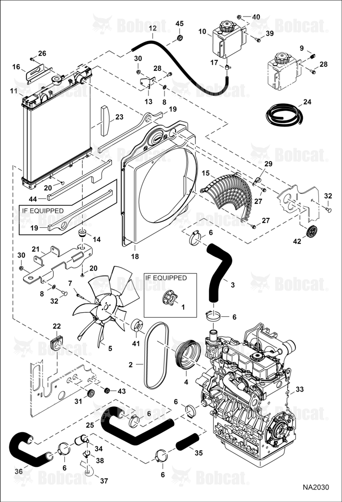 Engine & Attaching Parts (Radiator Water Exchanger)