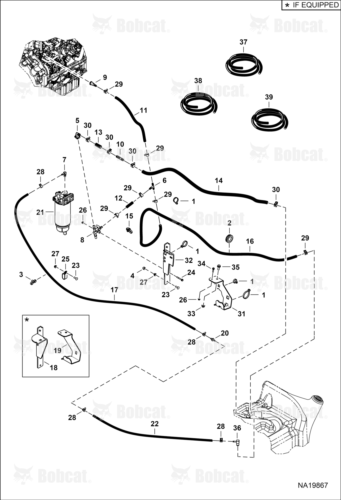 Engine & Attaching Parts (Fuel System) (Tank Connections)