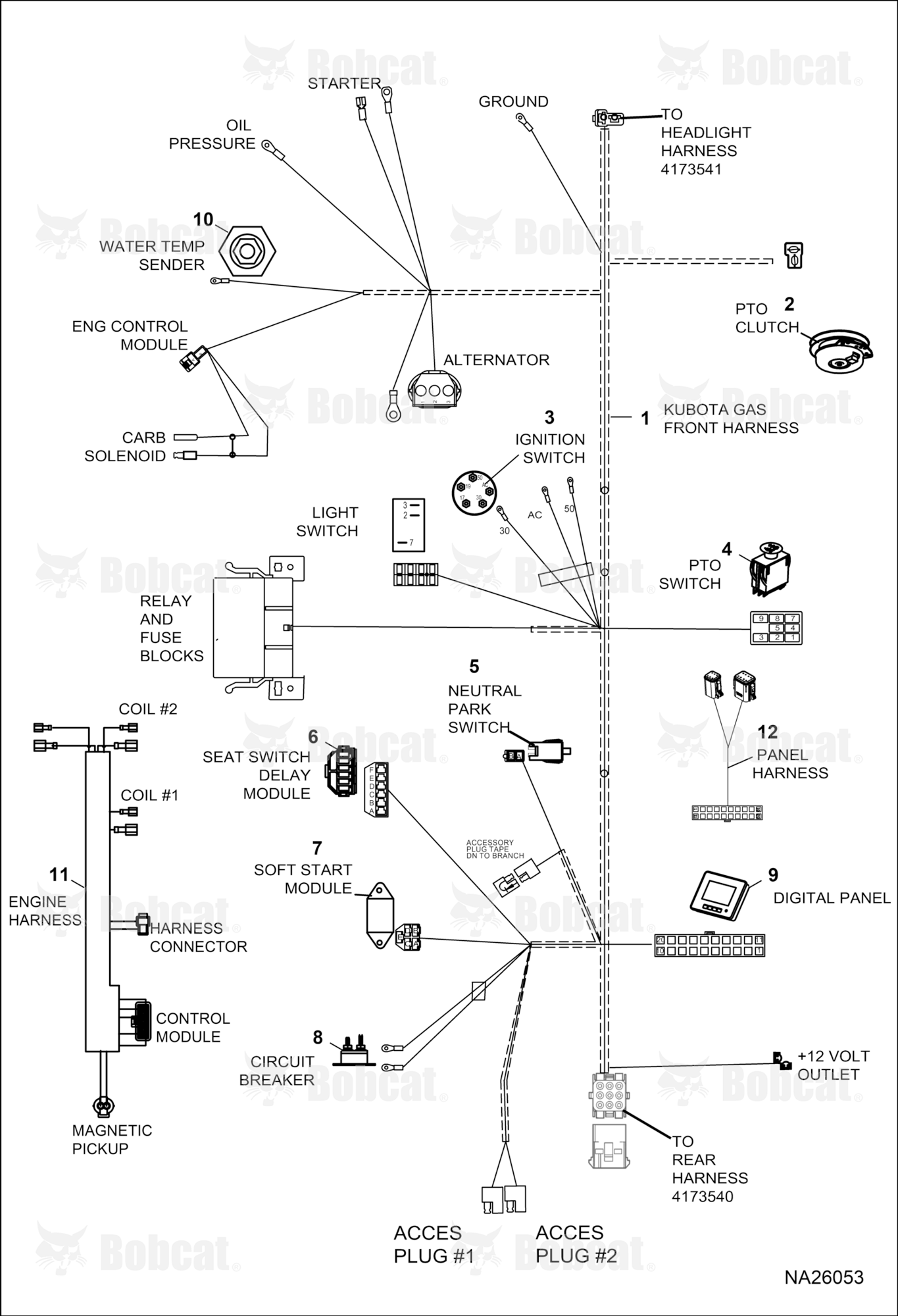 Gas Front Harness