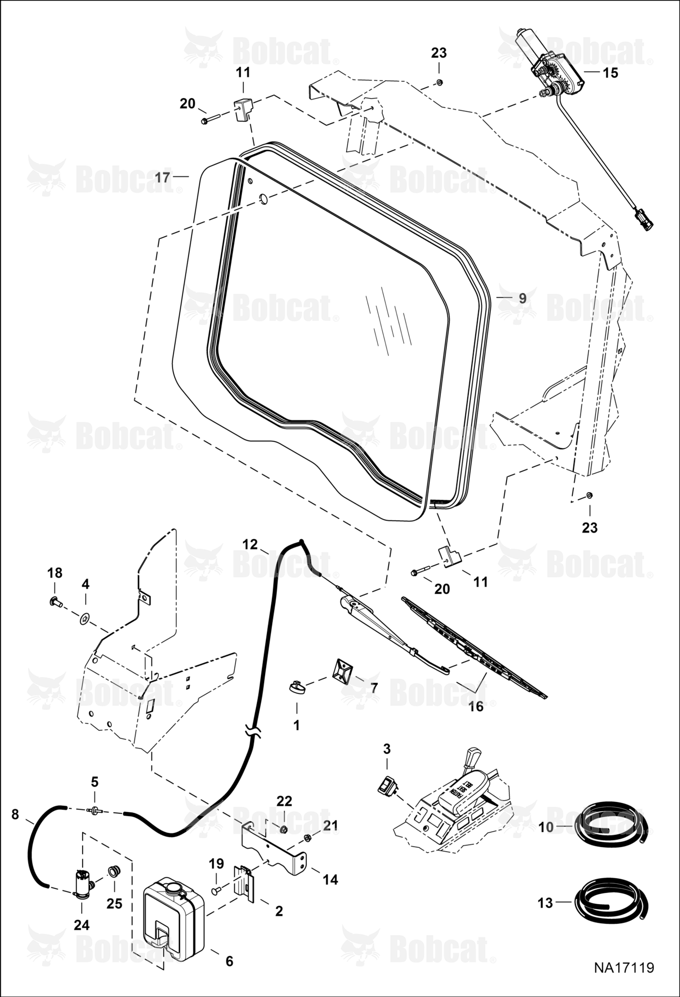 Operator Enclosure (Front Wiper)