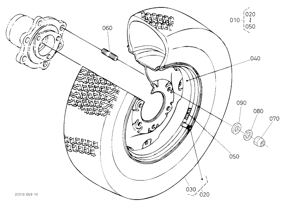 Front Wheel (25*8.50-14)