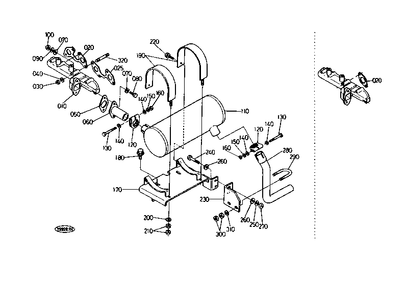 Muffler Exhaust Manifold