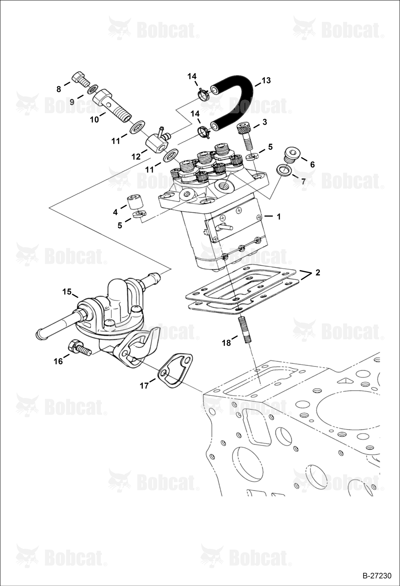 Fuel & Injection Pump (Kubota D902-E3B-BC-1)(Tier IV Replacement)