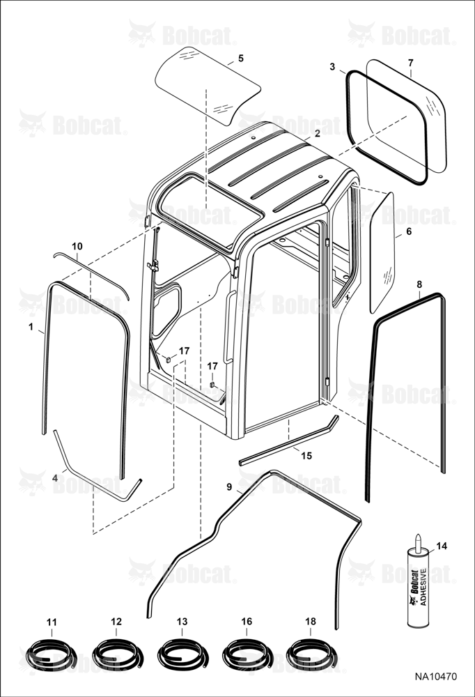 Operator CAB (Windows & Seals)