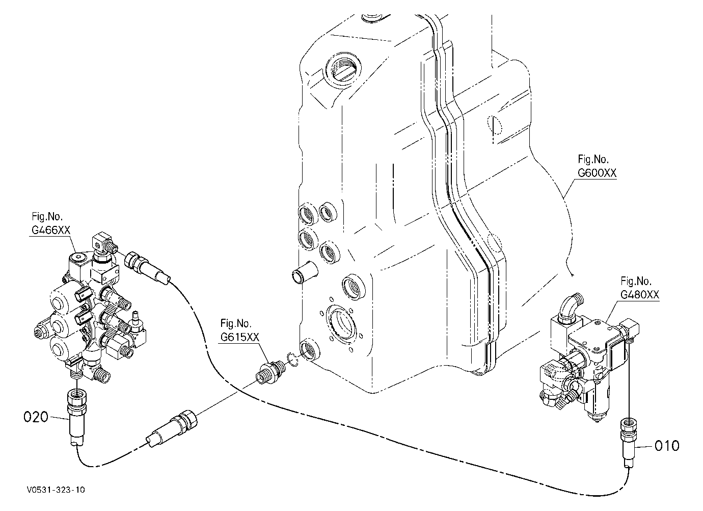 Oil Piping (Third Change Valve)