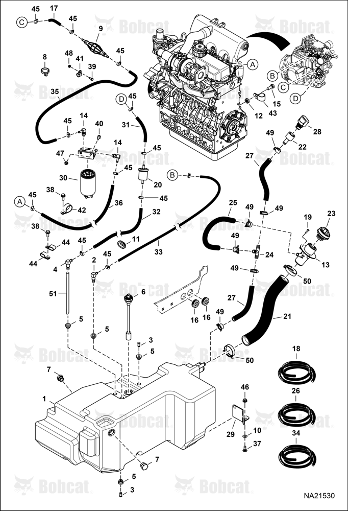 Engine & Attaching Parts (Fuel System) (Fuel Tank)