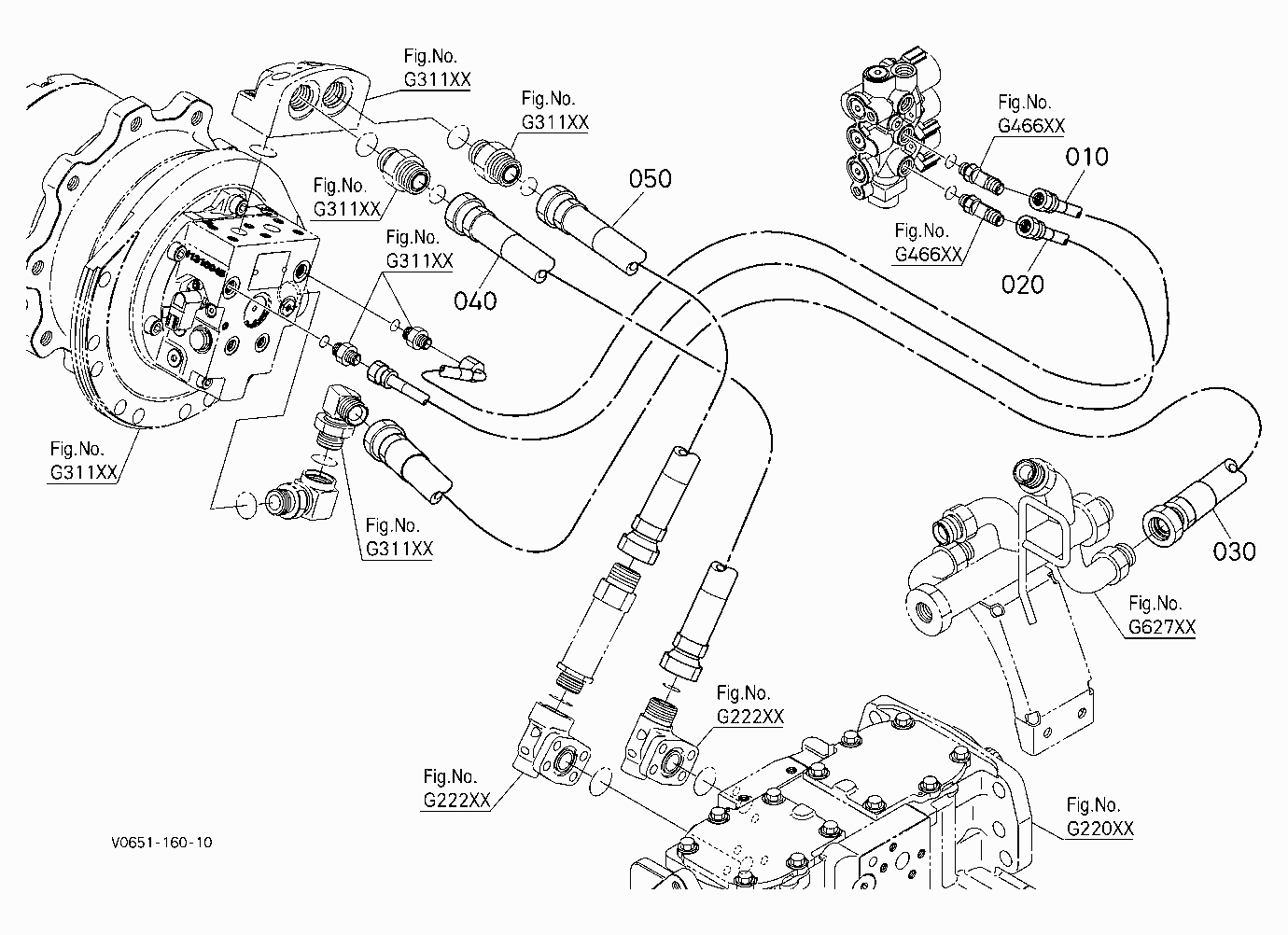 OIL PIPING (TRAVEL RIGHT)