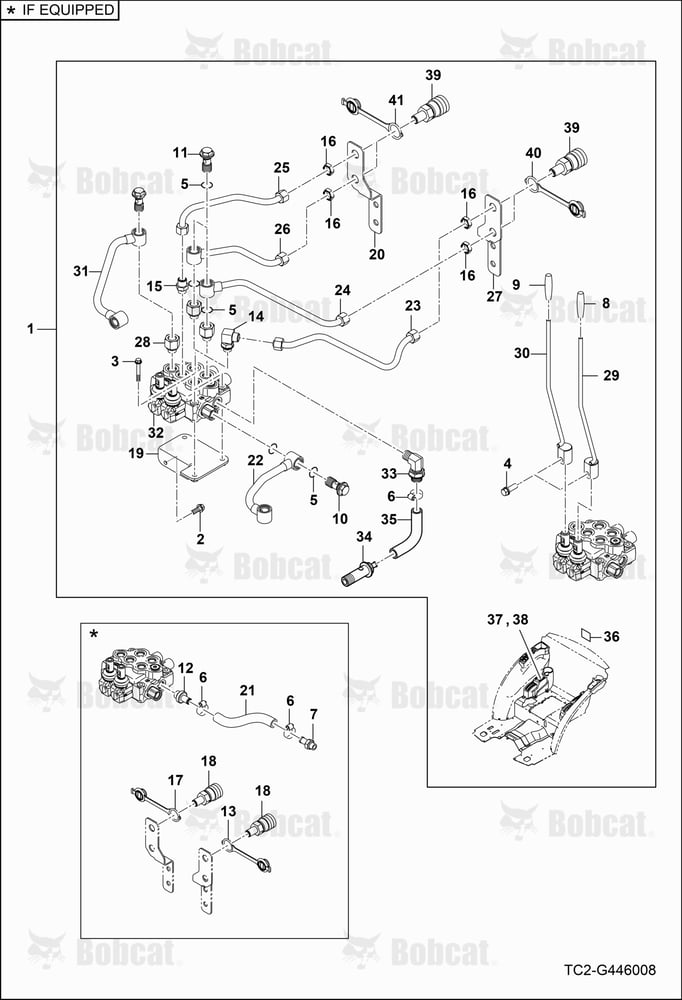 Auxiliary Hydraulics Kit (Rear)(Spring and Detent)