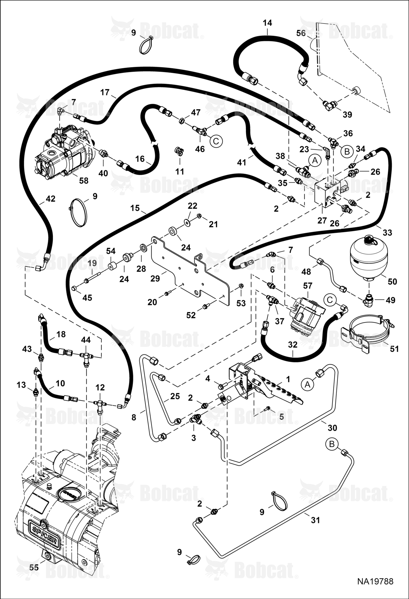 Hydraulic Circuitry (Brake System) (Italy Configuration)