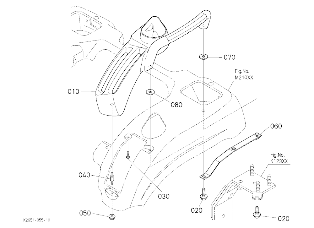Lever Guide Lh