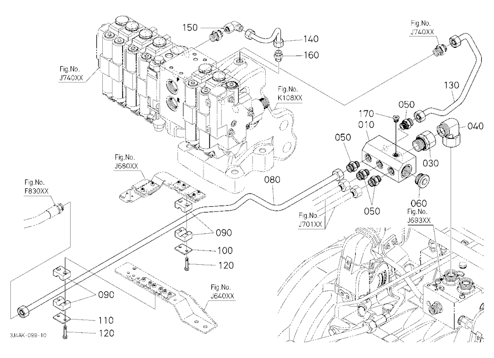Hydraulic Oil Line (Brake Pipe To Remote Control V