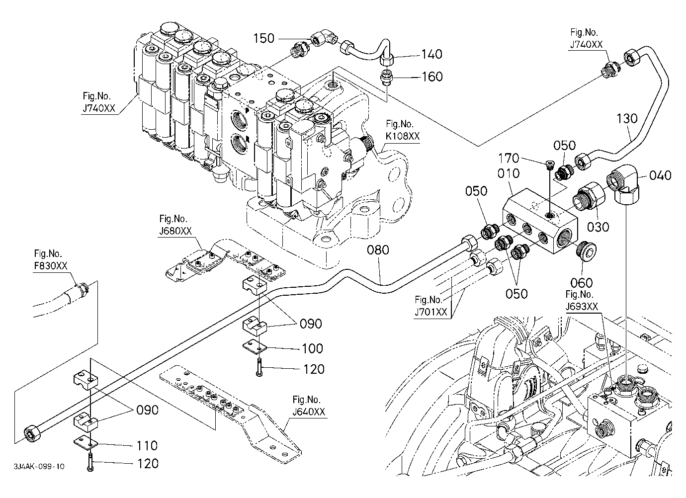 Hydraulic Oil Line (Brake Pipe To Remote Control V