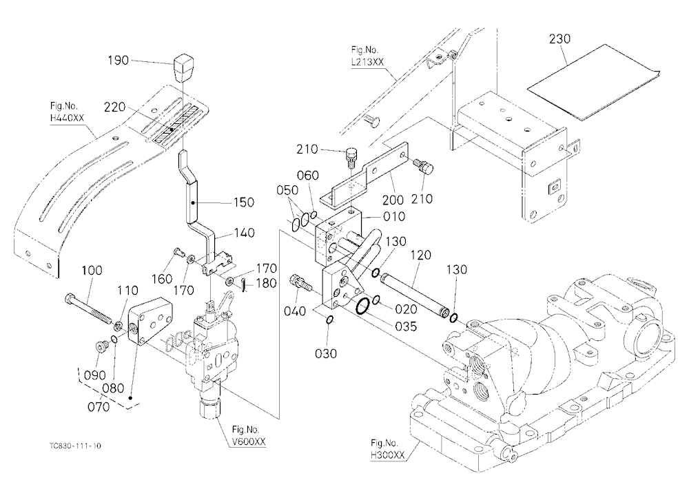 Auxiliary Control Valve Lever Kit (1St) (W/G No.L8