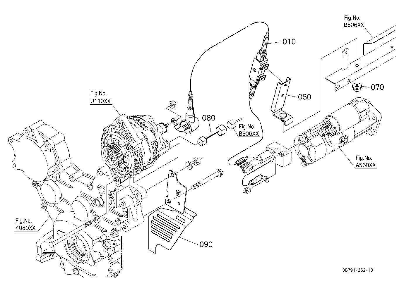Alternator Kit (Wire Harness) (W/G No.M9134) [A] [