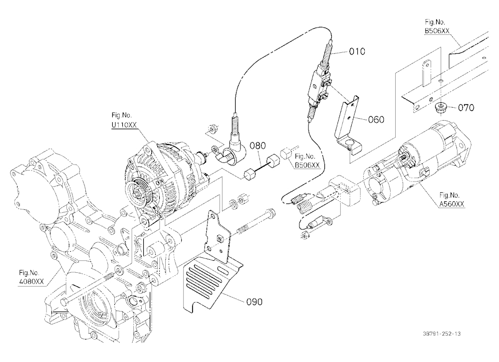 Alternator Kit (Wire Harness) (W/G No.M9134) [A] [