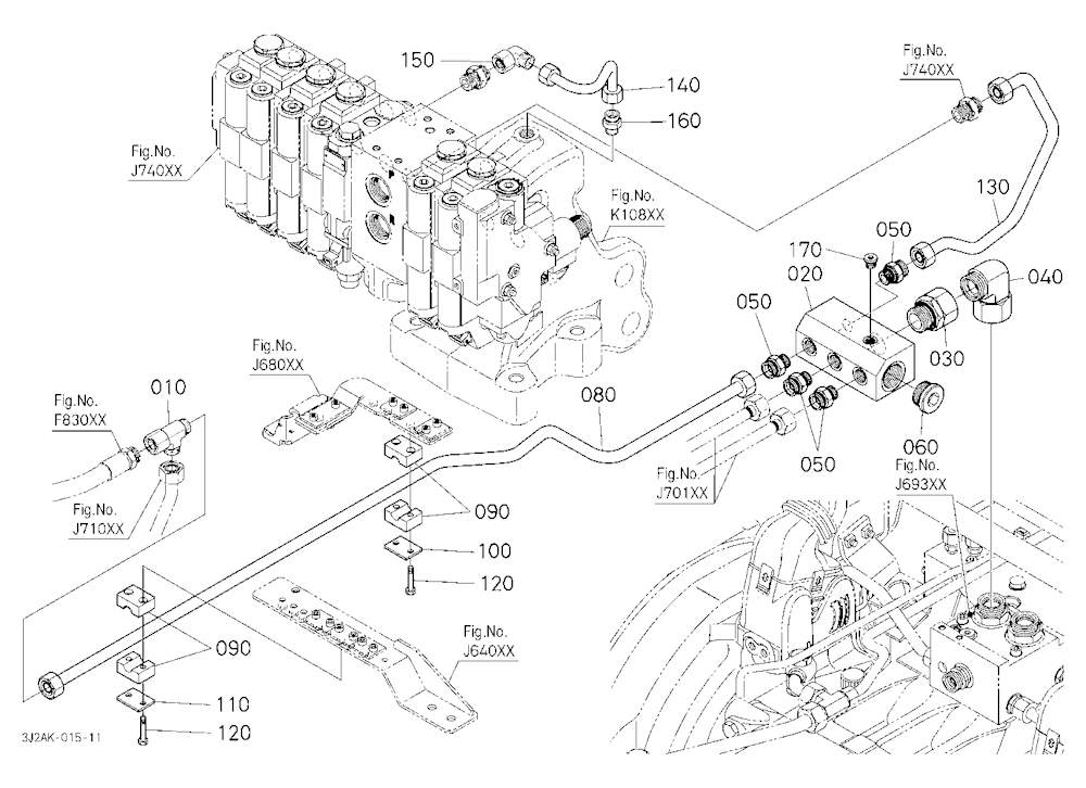 Hydraulic Oil Line (Brake Pipe To Remote Control V