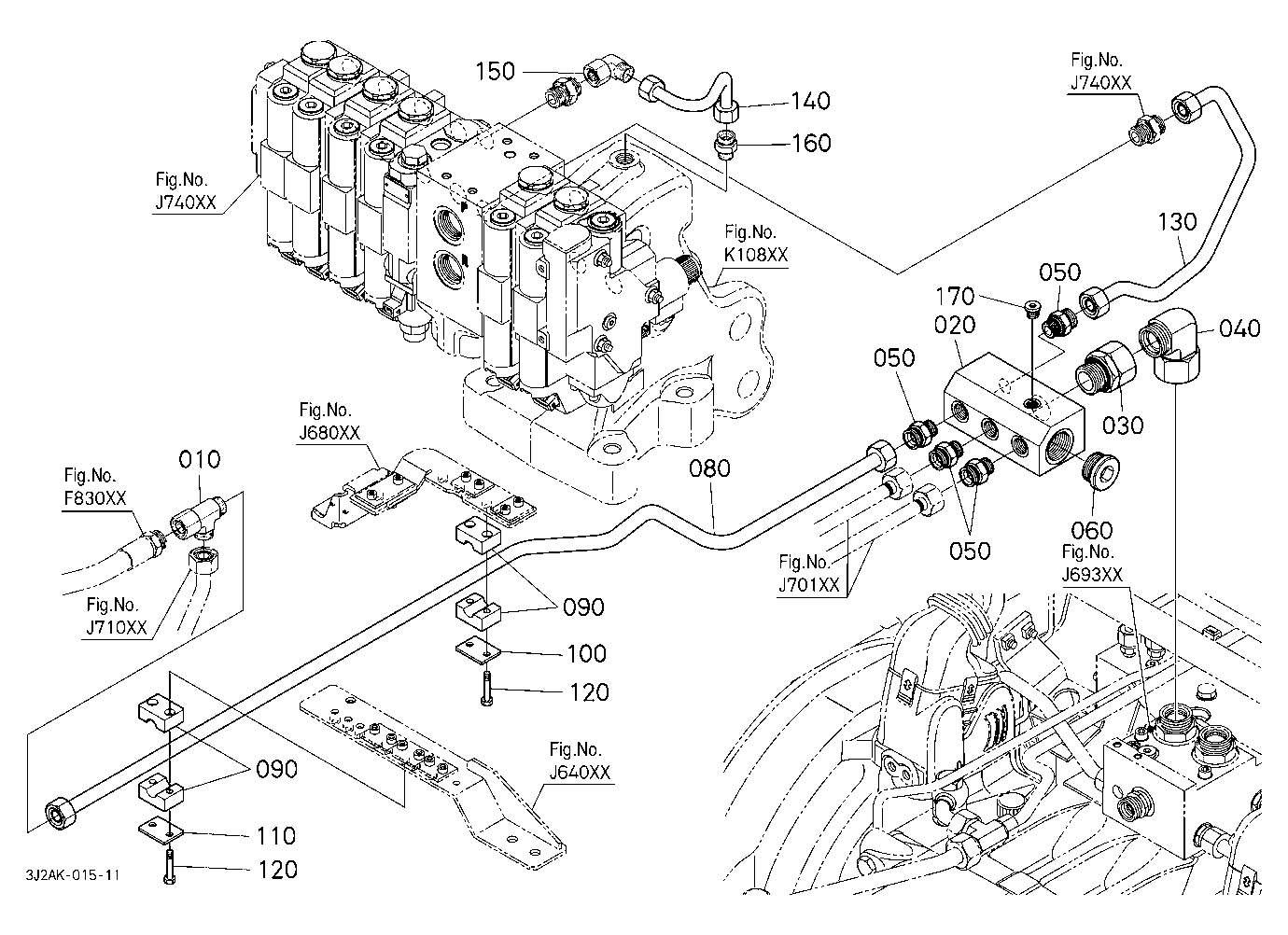 Hydraulic Oil Line (Brake Pipe To Remote Control V