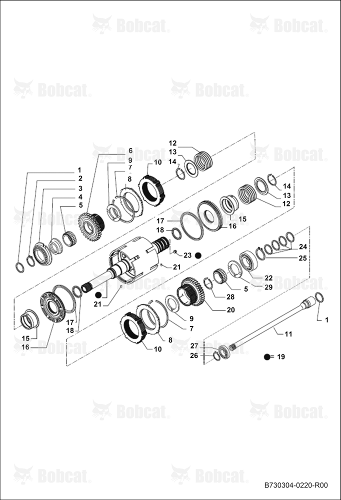 2WD 2WS-TRANSMISSION/INPUT & Output Shaft