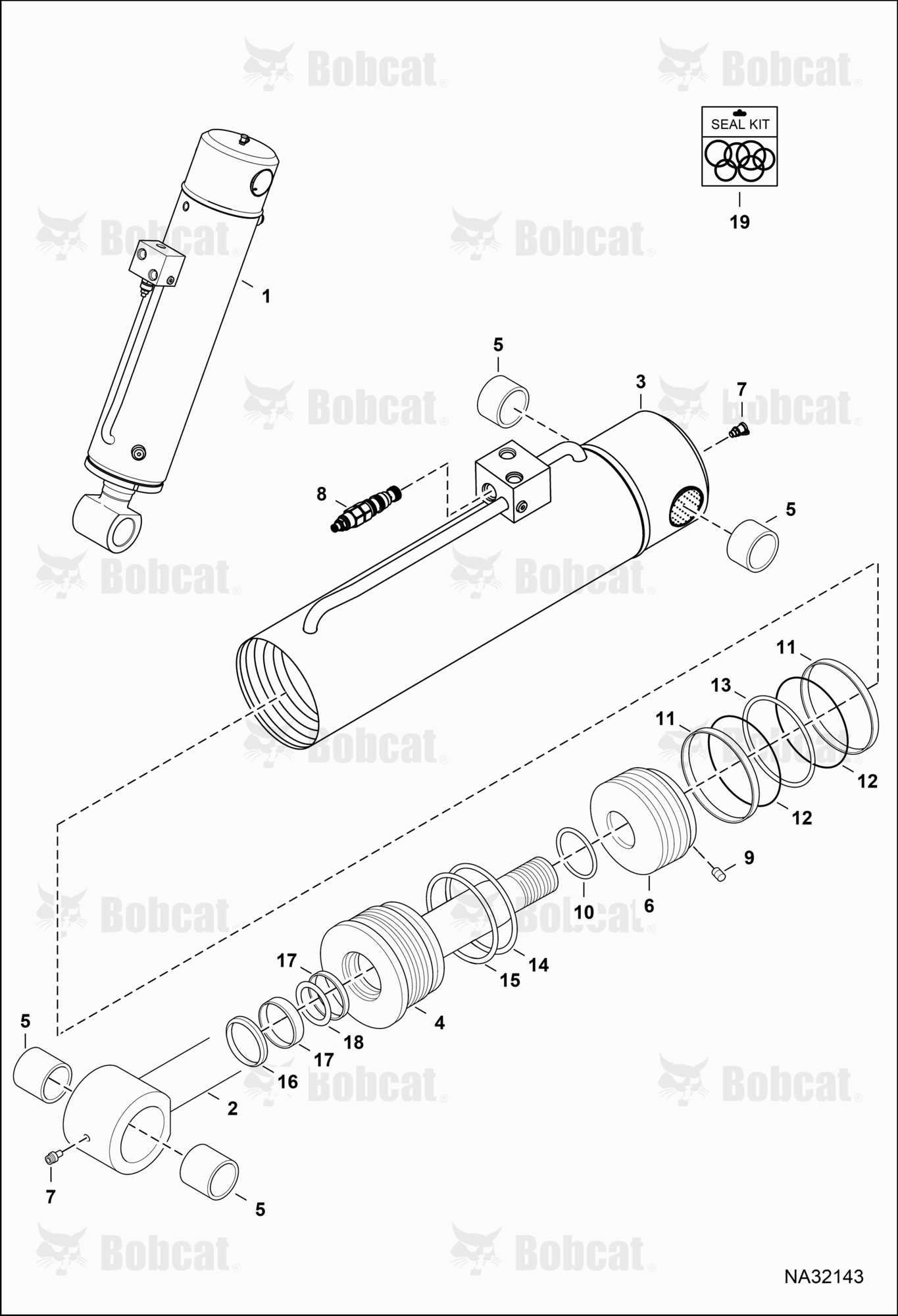 Tilt Cylinder  B69811001 - B69821033