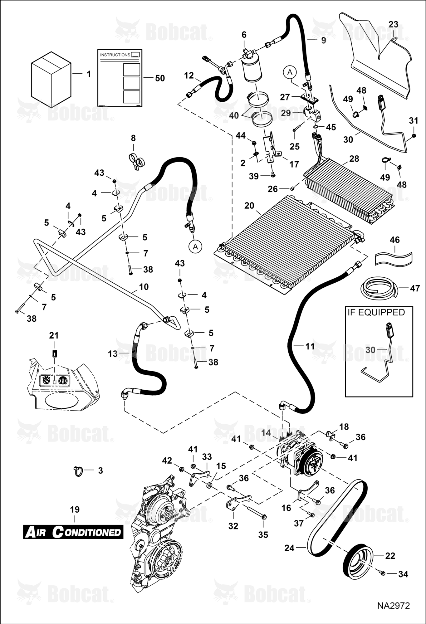 Heater & A/C (A/C Kit)  A3P611001 - A3P611541, A3P711001 - A3P711565