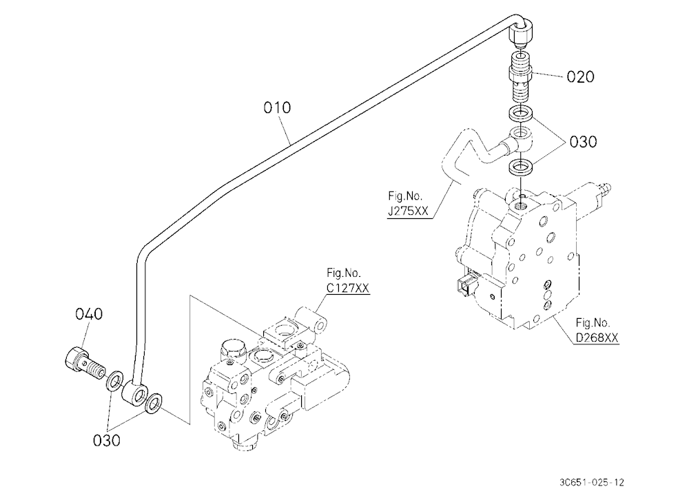 Hydraulic Oil Line (Dual Speed Valve)
