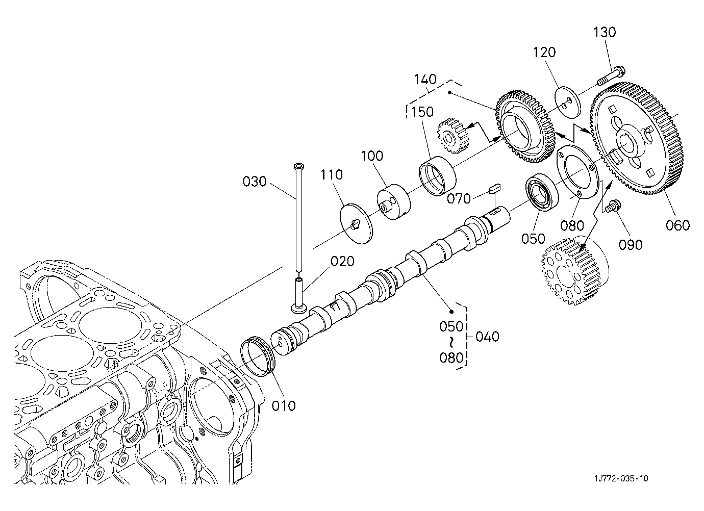 Camshaft And Idle Gear Shaft