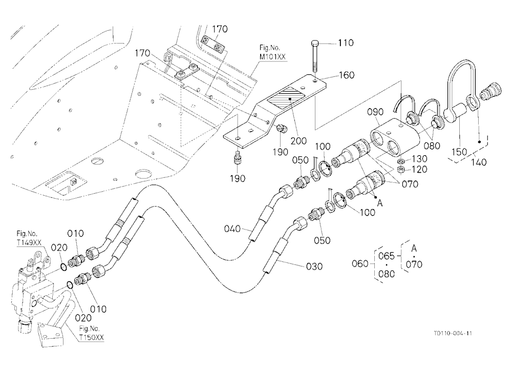 Auxiliary Control Valve Coupler (1St) (W/G No.L834