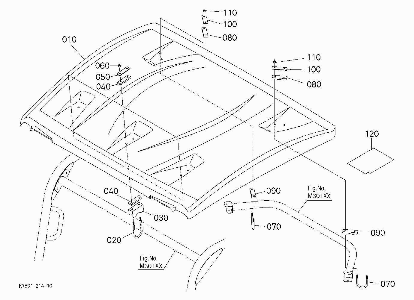 ROOF KIT(W/G No.V5221) [OPTION]