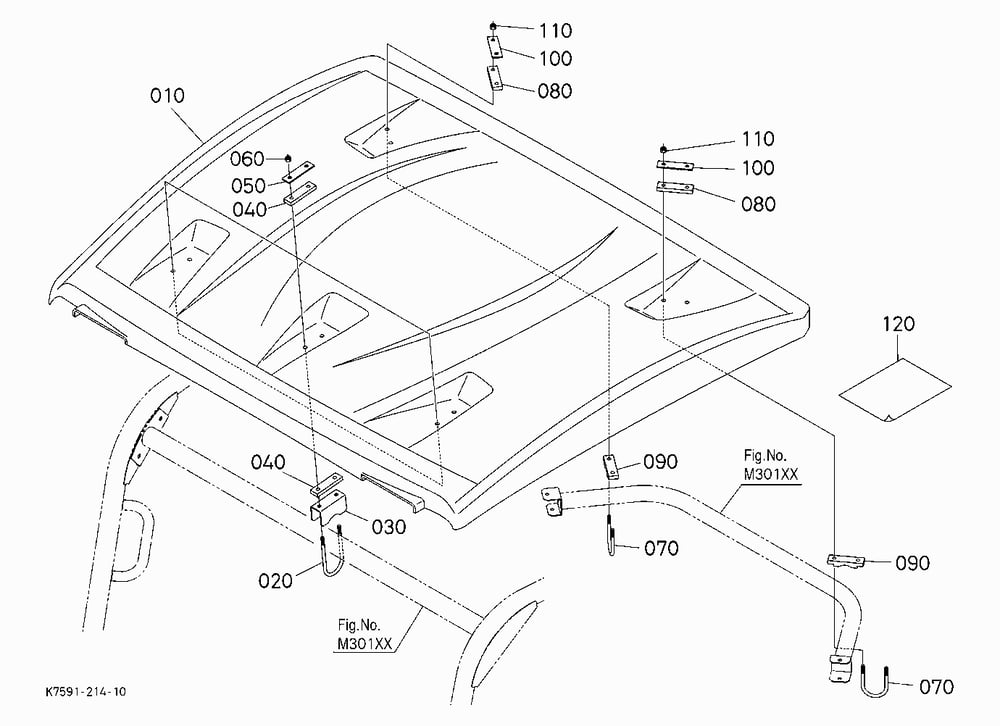 ROOF KIT (W/G No.V5221) [OPTION]