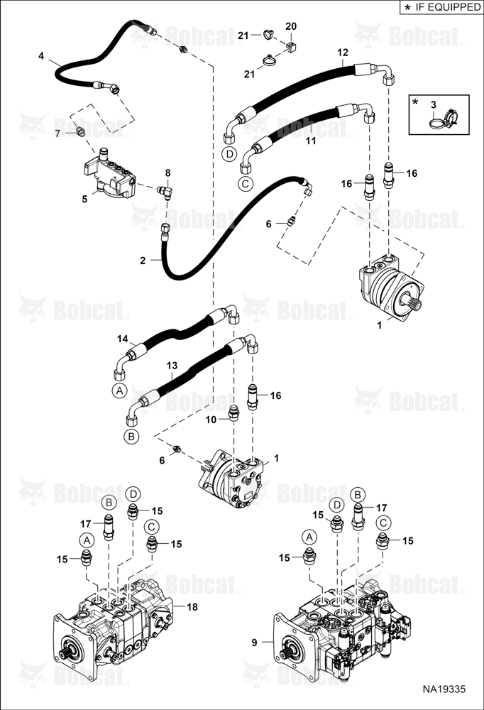 Hydrostatic Circuitry (Single Speed)