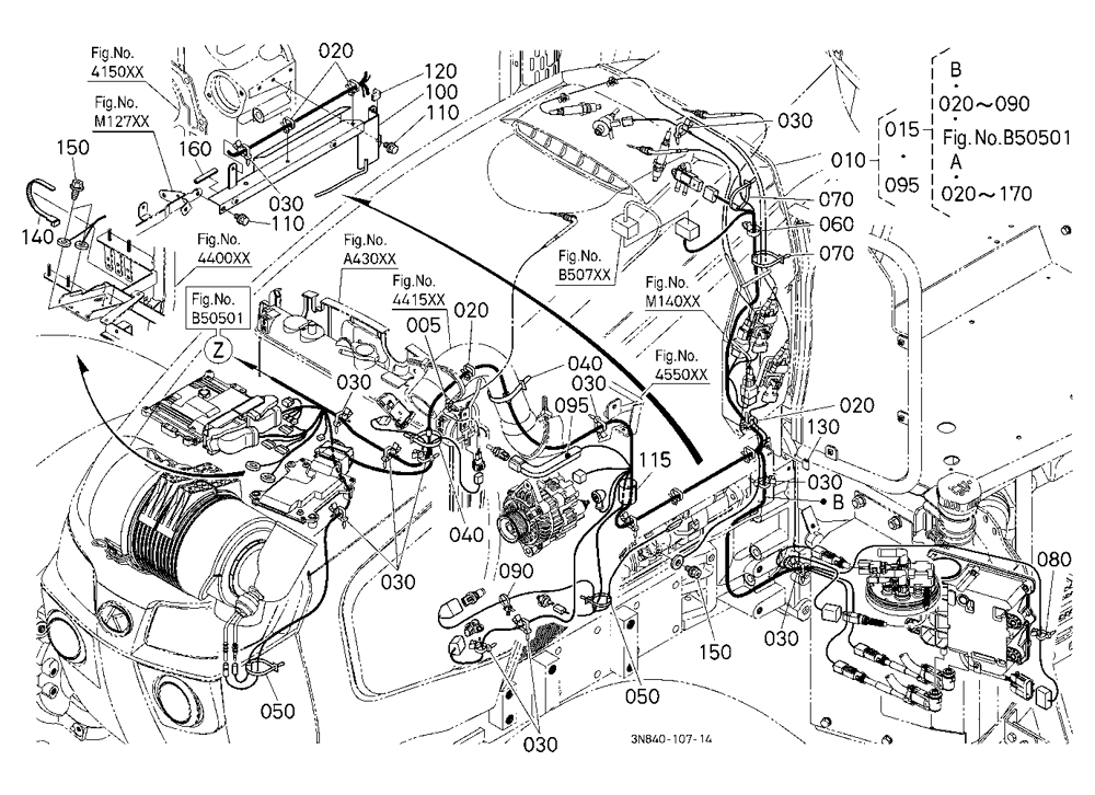 Electrical Wiring (Engine Lh)