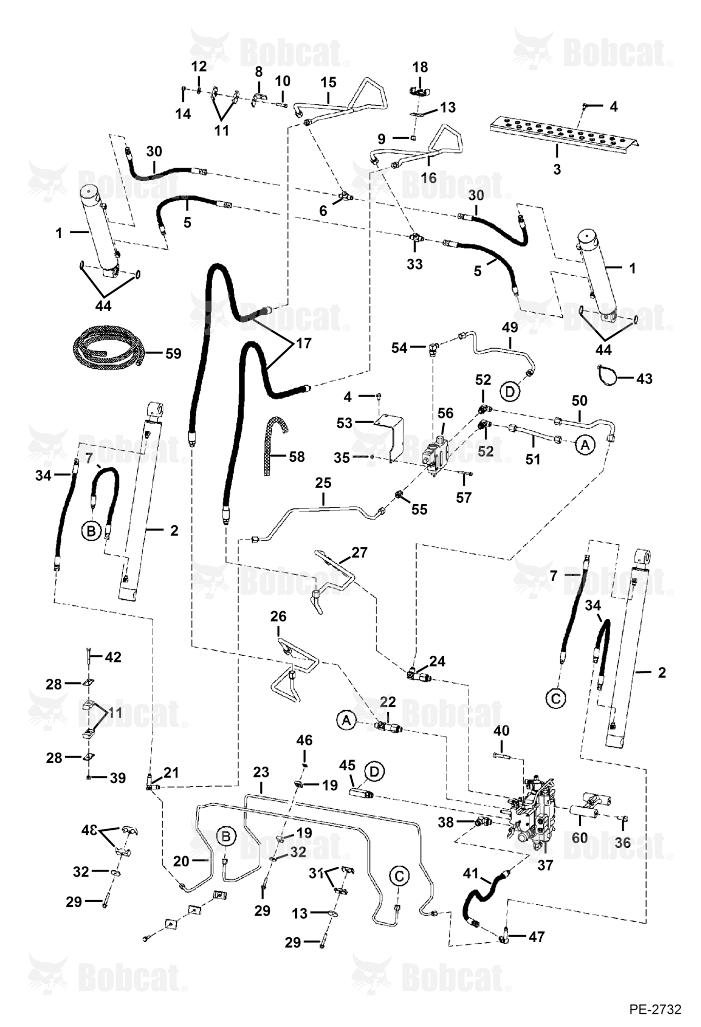 Hydraulic Circuitry (W/Bucket Positioning Valve)