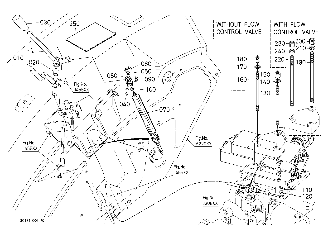 Auxiliary Control Valve Lever Kit (2Nd) (W/G No.M7