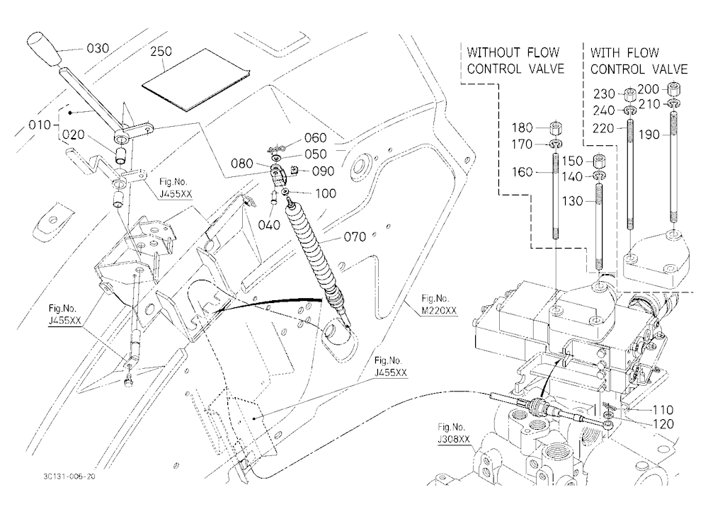 Auxiliary Control Valve Lever Kit (2Nd) (W/G No.M7
