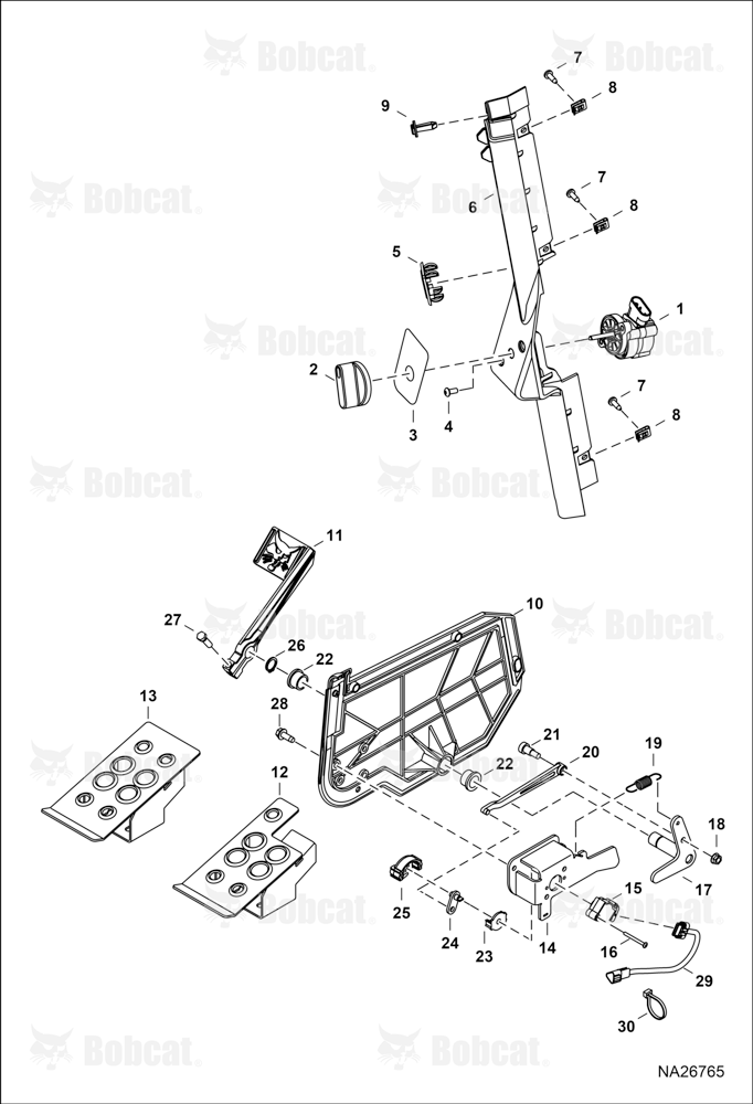 Engine Speed Control (W/Foot Throttle) (Metal Pedal Mount)