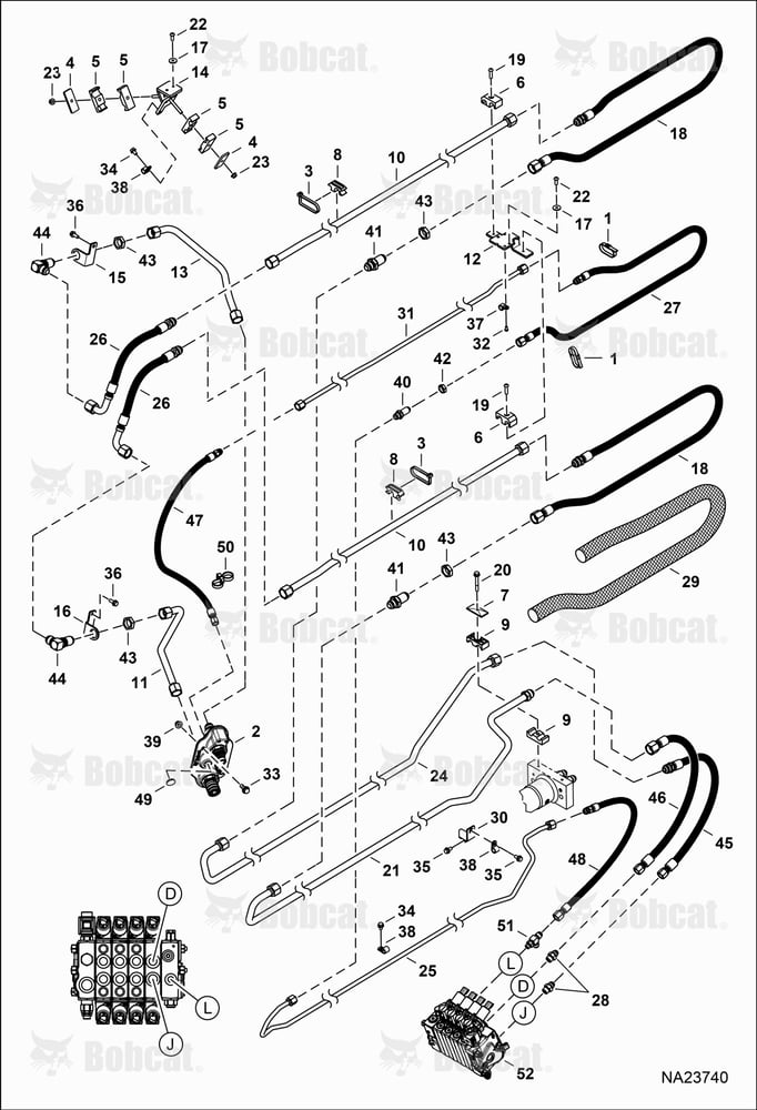 Hydraulic Circuitry (Boom Auxiliary)